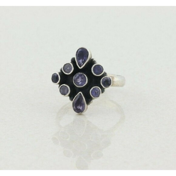 Sterling Silver Purple Amethyst Ring size 9 1/4 - Picture 5 of 7